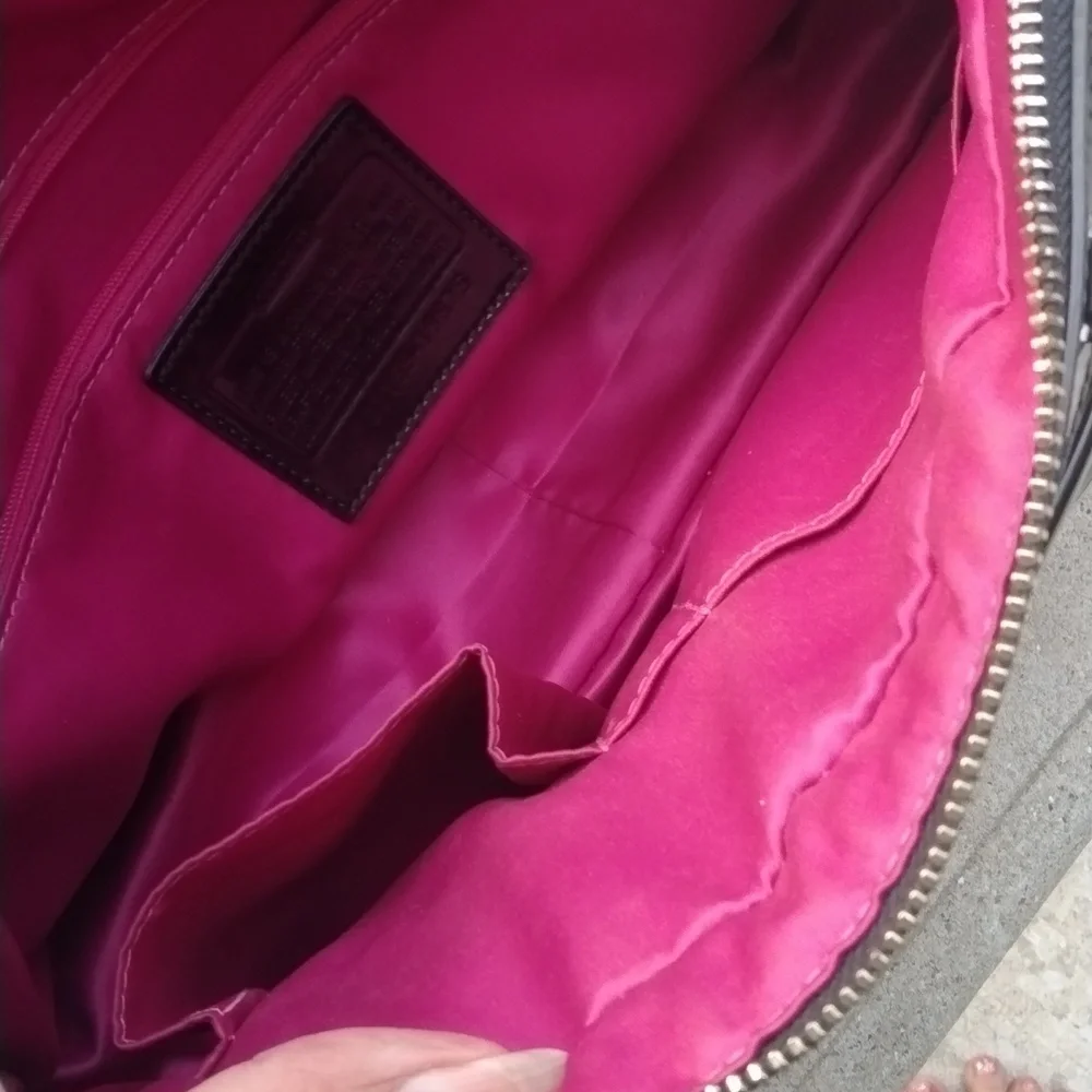 Coach Poppy Liquid Gloss Pushlock Satchel Vintage Quiet Luxury